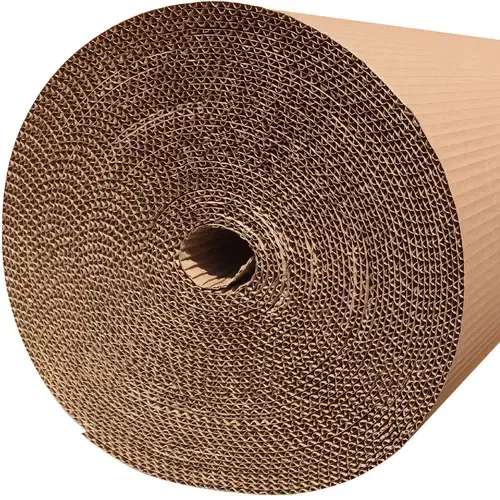 Paper cushioning rolled up